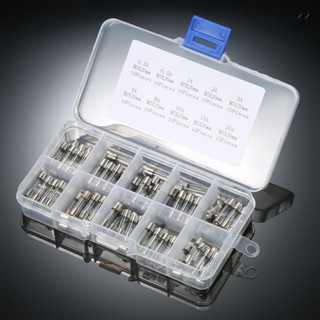 100個盒裝 5x20mm玻璃保險絲 0.2A~20A 保險管