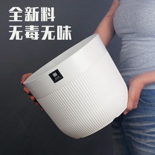 現貨熱賣抖音熱賣簡約風塑膠落地大花盆天堂鳥綠植髮財樹客廳樹木花盆Promotion