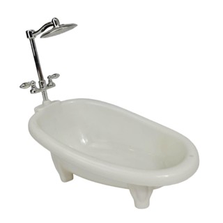 【dolity1ao】手工迷你浴缸娃娃屋家具配件浴缸模型玩具聖誕禮物