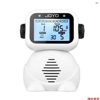 全新 joyo jm-93 數字語音節拍器可充電節拍器調音器迷你便攜式可愛機器人風格女孩男孩兒童兒童音量可調