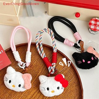 三麗鷗 Ed Sanrio 毛絨 Hello Kitty 娃娃繩女孩手機殼裝飾掛件揹包鑰匙扣掛件多功能配件 Ever