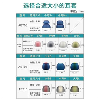 鑫宇聲學aet07耳機耳塞套矽膠aet08入耳式aet06雙節套aet16耳帽適配森海塞爾80s/索尼/ATH/舒爾