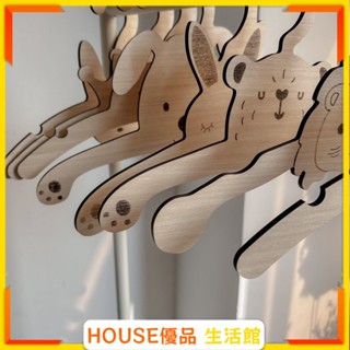 🔥臺灣出貨🔥ins兒童創意北歐木質衣架 家居童裝店拍攝道具掛件 兒童房玩具 掛鉤衣架 固定扣 門後掛鉤