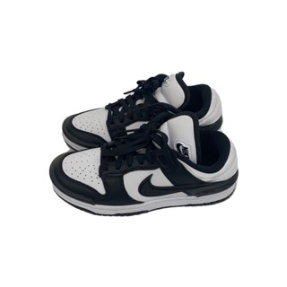 NIKE 耐吉 耐克 低剪裁運動鞋 Dunk Low 扭曲 _ 鄧克 羅 捻 23cm 白色 皮革 日本直送 二手