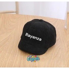 免費燈芯絨兒童帽子刺繡名稱 6 個月 4 歲
