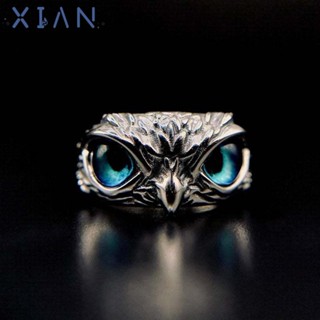 XIANEE 個性戒指復古動物風格珠寶復古戒指