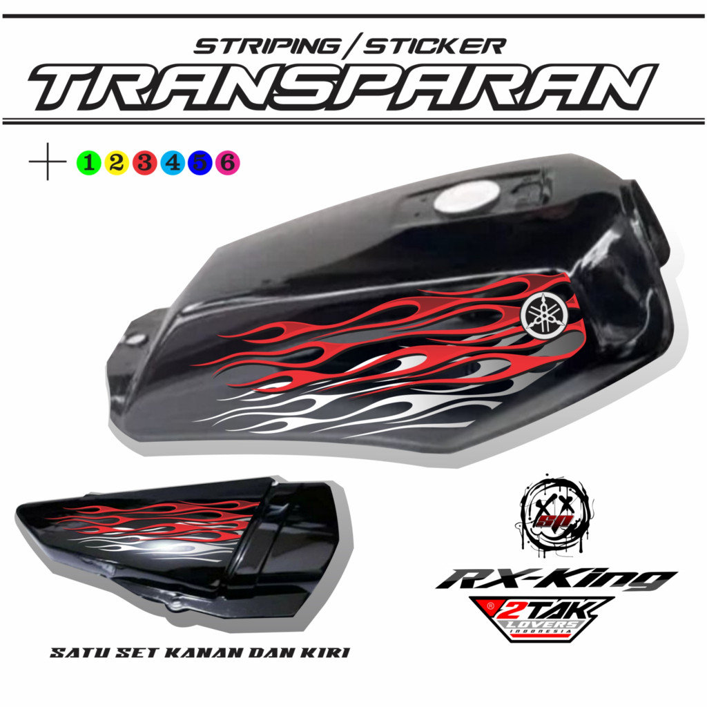 山葉 條紋貼紙透明 YAMAHA RK KING 最新設計變化貼紙 M2 圖案變化