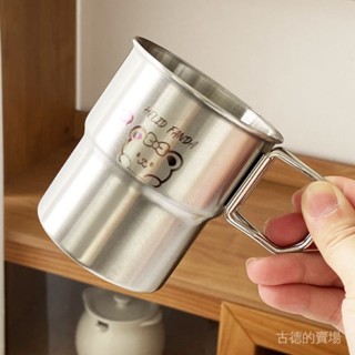 折疊杯 露營杯 伸縮折疊杯 隨身杯 折疊環保杯 旅行杯 水杯可折疊水杯304不銹鋼隨手杯戶外露營杯子馬剋杯便攜咖啡杯