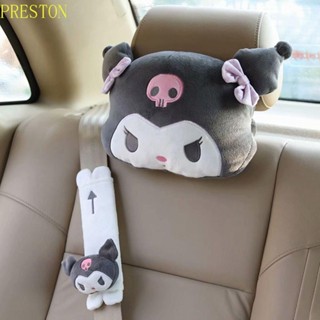 PRESTONWV汽車頸枕動漫卡通可愛汽車配件黑魔王旋律座墊