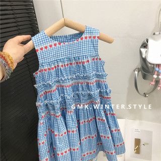 【HOT 本舖】童裝 女童連衣裙夏款寶寶背心裙子小女孩洋氣夏裝衣服兒童公主裙沙灘裙