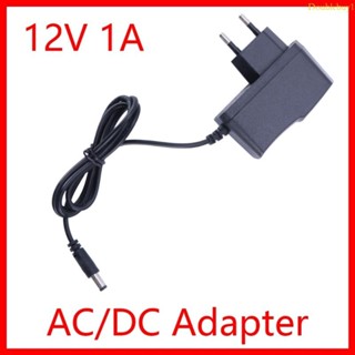 DOU 歐盟插頭 1000mA 12V 1A AC 用於 DC 插頭電源適配器電源