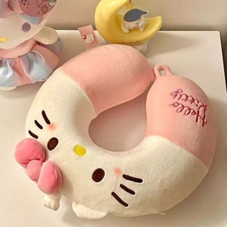 現貨ღ旅行睡枕ღ helloKitty貓u型枕少女心飛機旅行護枕助眠睡枕毛絨玩具凱蒂貓