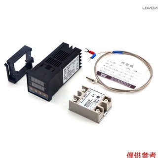 REX-C100FK02-V*DN智能溫控器SSR輸出+SSR-25 DA+M6 1M線3件套