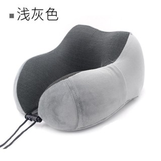 headrest U-shaped headrest u型頭枕 記憶棉u型枕可收納磁布u形枕會銷禮品汽車旅行枕頭午睡頸