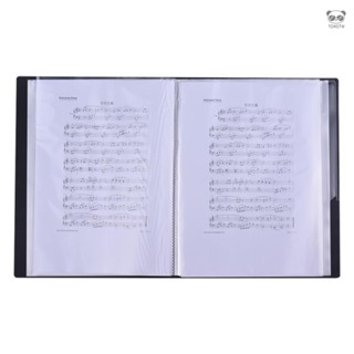 樂譜夾 資料夾鋼琴譜夾曲譜本A4 黑色音符樹