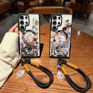 三星 S23fe s24fe S22 S23 S24手機殼 磁吸無線充電殼 磁吸支架 防摔海賊王 手繩掛件 保護殼 熊本