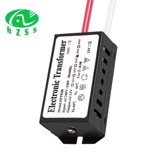 110V 至 12V 60W 鹵素燈電源轉換器電子變壓器 Black.hzssmkjyxs