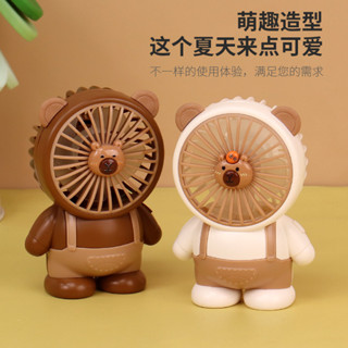 現貨 夾式小風扇 充電小風扇 小風扇 usb 冷氣小風扇卡皮巴拉USB充電小風扇水豚迷你風扇兒童學生桌麵臺式手持