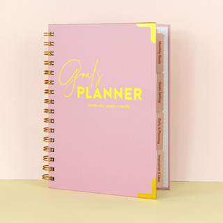 2025日程本planner筆記本線圈本英文版周計劃本目標計劃筆記本記事本日記本手賬本活頁本文具