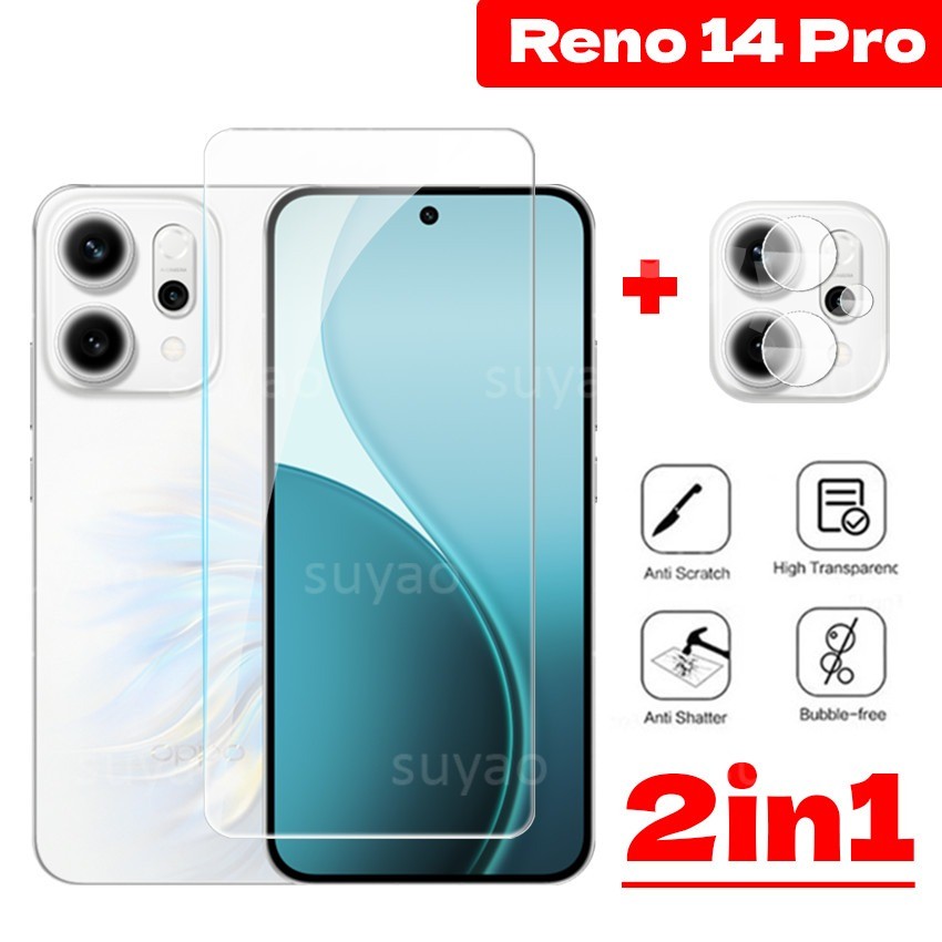 適用於 Oppo Reno 14 Pro 14Pro 5G 2025 屏幕保護膜相機鏡頭 Reno14Pro Reno1