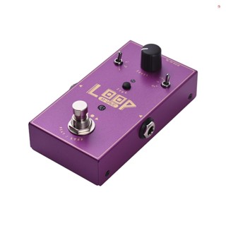 M-VAVE LOOP Ⅱ LOOP樂句迴圈錄音效果器 吉他單塊效果器 真旁路6.35mm輸入輸出介面 金屬鐵外殼 DC