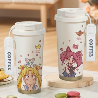 MD~美少女戰士保溫杯隨行保暖咖啡杯520ML吸管直飲杯