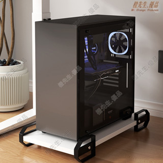 🍊橙先生.臺式電腦主機主機底座託盤移動滑輪機箱架子傢用辦公室托架置物架