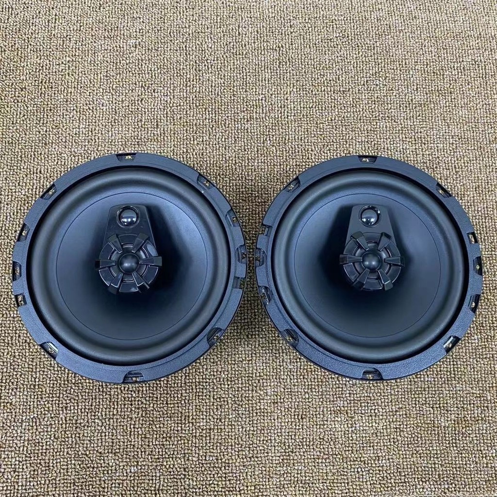 低頻一對美國Audiobahn奧迪霸6.5寸3路衕軸專業汽車喇叭帶保護網 6RXO