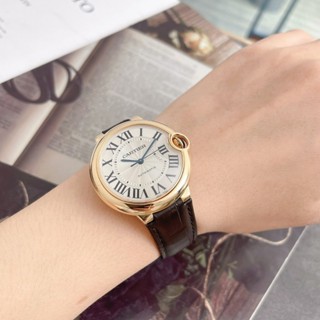 Cartier 卡地亞藍氣球系列18K黃金自動機械手錶女表W6900356