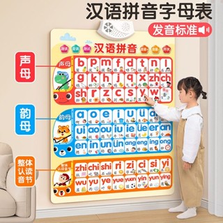有聲早教掛圖寶寶識字牆貼學拼音聲母韻母字母表語音兒童益智玩具