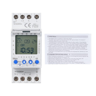 AC230V 16A 2通道 可程式設計時控開關 定時開關 定時器 可設置6國語言（EN/FR/DE/IT/ES/PT）DI