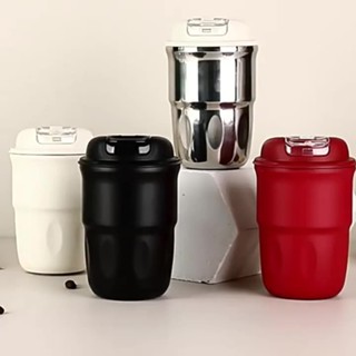 新款 保溫杯 水杯 杯子 咖啡杯 簡約咖啡杯 316不銹鋼杯 高顔值水杯 隨行杯 車載杯 提繩杯