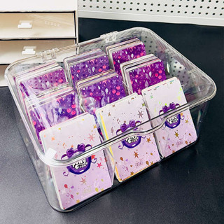 卡片收納盒 小卡展示架 卡片收納盒透明小馬寶莉卡冊亞克力大容量分格卡位整理奧特曼卡盒