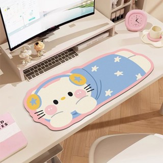 Hello Kitty滑鼠墊女生辦公滑鼠墊化妝桌墊超大桌面保護工位墊學生桌布