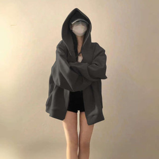 衝鋒戰士 衝鋒衣 衝鋒外套 美式復古街頭連帽大學T女春秋oversize薄款外套chic慵懶小外套上衣