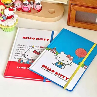 F8ph Hello Kitty 復古筆記本Kt記事本彩色內頁耐用筆記本學生文具f8ph