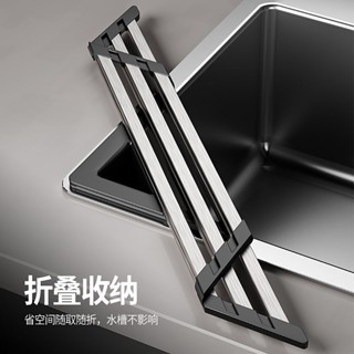 臺灣出貨 304不鏽鋼瀝水架三角摺疊水槽置物架廚房浴室洗漱杯子轉角收納架🌈甄選五金行🌈610