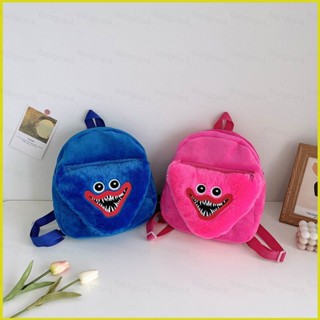 YB3 Poppy Playtime 毛絨包 Huggy Wuggy 兒童填充揹包學校禮物兒童學生包旅行包 BY3