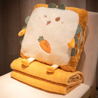 暖手枕 貓爪暖手寶 暖手寶 暖手抱枕 暖手 暖手抱枕被子兩用冬季午休辦公室午睡枕頭靠枕毯子二合一靠墊車用