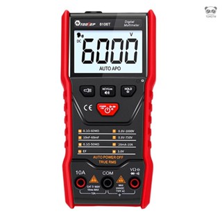 TOOLTOP 泰語語音播報萬用表 自動識別交直流電壓電流 6000顯示帶背光 手動切換測量電容/二極體/通斷測試 帶手