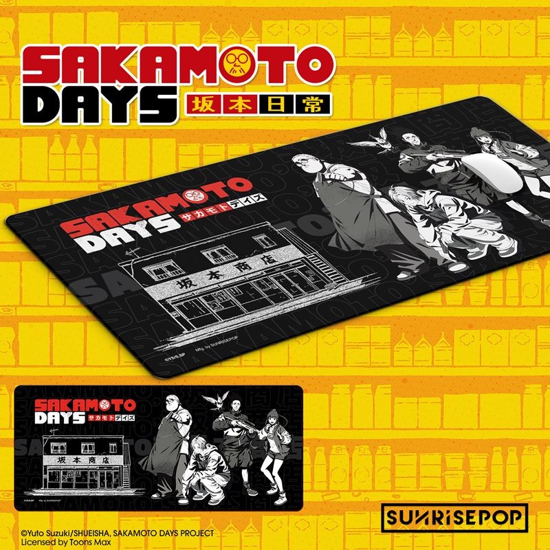 SUNRISEPOP坂本日常長款鼠標墊超大號朝倉信 南雲 大佛動漫週邊 免運 小胡桃小店