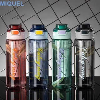 MIQUEL彩色塑膠杯,伸縮吸管大容量1000ml運動水壺,防摔聚丙烯矽膠杯架戶外運動水壺
