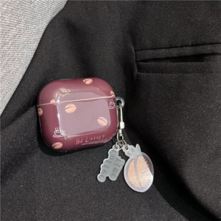 Ins Niche 英文咖啡豆 Airpods Pro2 Case 蘋果無線耳機軟殼