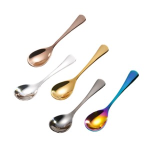 OUKEAI 7.4cm特小號小勺子食品級304不鏽鋼調味勺鹽勺咖啡勺粉勺迷你調料勺