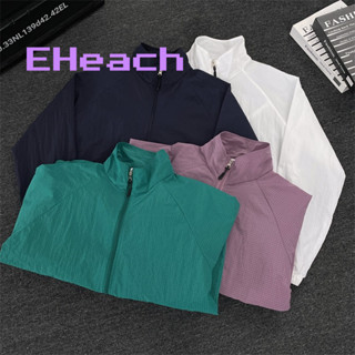 EHeach 男士夏季防紫外線外套輕便透氣戶外防曬外套
