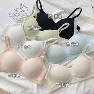 優選精品#開學季少女無痕內衣女小胸聚攏薄款大胸顯小防下垂學生運動文胸罩6DAILY