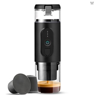 便攜式電動濃縮咖啡機 加熱意式咖啡機 帶二合一咖啡粉/膠囊箱 18Bar泵壓自動萃取 內建2500mAh 電池 充電便攜