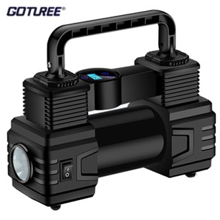 12V 150PSI 自動充氣泵帶 LED 燈重型輪胎充氣機帶數字壓力表重型豪華便攜式空氣壓縮機 [Goturee.ph