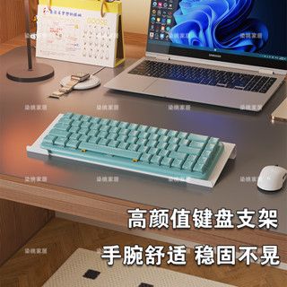 熱賣#鍵盤託架增高支架辦公桌臺式電腦傾斜託盤桌麵機械鍵盤墊防塵罩子lx