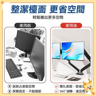 【氣壓式螢幕伸縮架】螢幕支架 電腦螢幕架 增高架 電腦螢幕架 雙螢幕支架 螢幕架高 顯示器支架 Y隆【DO500】